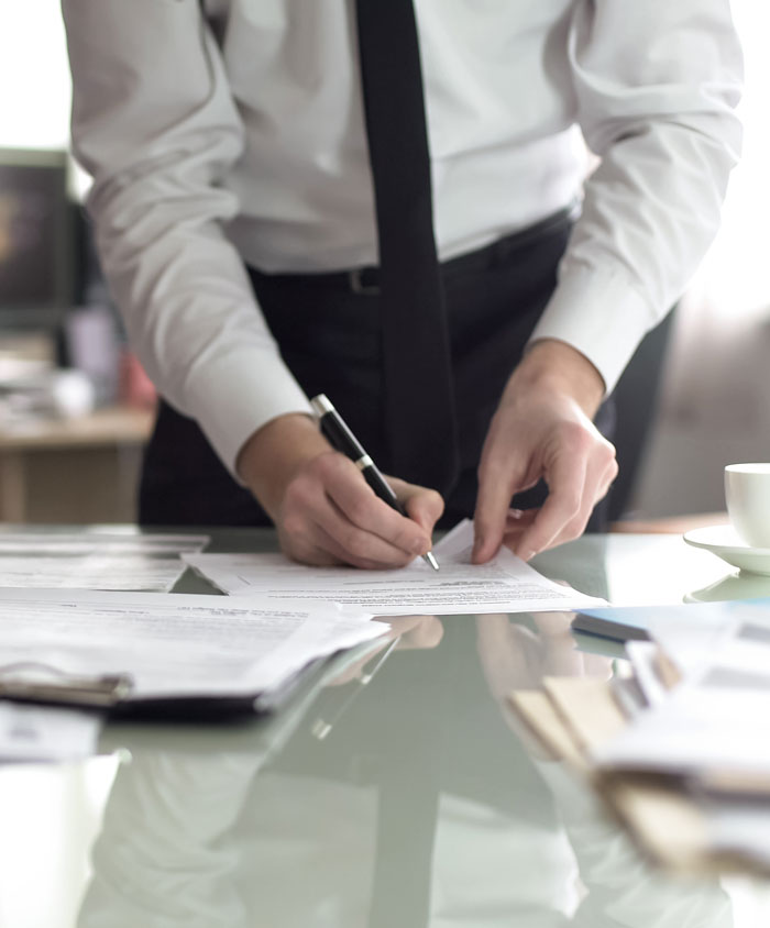 register company signing documents